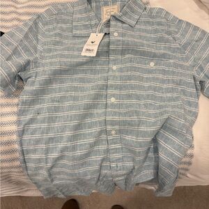 Men's Blue Striped Shirt